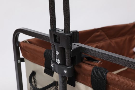 Uygun plaj vagonu, ergonomik kolu ve 7x1.75 inç tekerlekleri 101x51x108cm