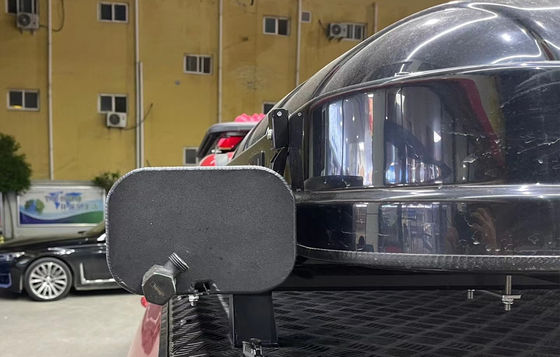 Kampo ekipmanları çatı rafı montajı üzerinde yol duş için evrensel siyah basınçlı su tankı