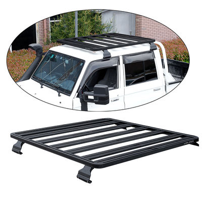 4x4 Yukarı Çatı Ray Rack Kargo Carrie Alüminyum Alaşım Flat LC79 Toyota için Araba Çatı Racks