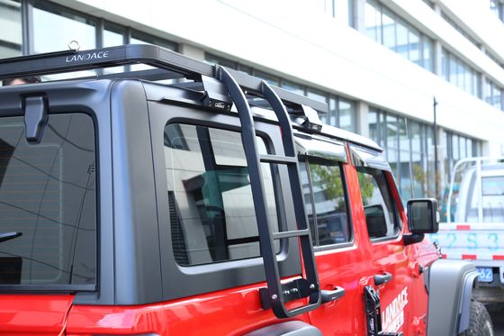 18-23 Wrangler Rubicon Jeep Fitment SUS304 Araba Çatı Üst Çadır Alüminyum Uzantı Merdiven