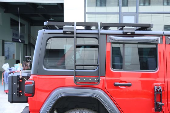 18-23 Wrangler Rubicon Jeep Fitment SUS304 Araba Çatı Üst Çadır Alüminyum Uzantı Merdiven