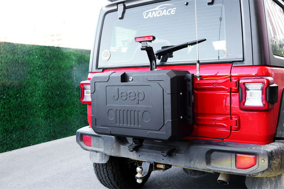 2018- Alüminyum Alaşım Kuyruk Kapısı Depolama Kutusu Jeep Wrangler JL JK için yedek tekerlek değiştirme
