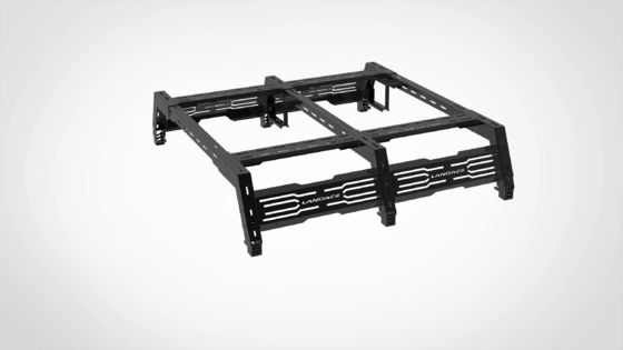 Off Road 4X4 Alüminyum Alaşım Kargo Roll Bar Truck Yatak Rack için Düzenlenebilir Çatı Montu