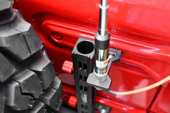 323*78*86 Siyah Kırmızı Alüminyum 4x4 Araç Dış Aksesuarları Bayrak direği tutucu destek