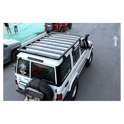 Toyota LC 76 Land Cruiser için Düz Çatı Racks Platform Bagaj Düğmesi Bracket Bike Holder siyah