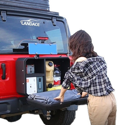 2013-2017 Wrangler JL/JK için toz kaplı alüminyum 4x4 araç dış aksesuarları depolama kutusu