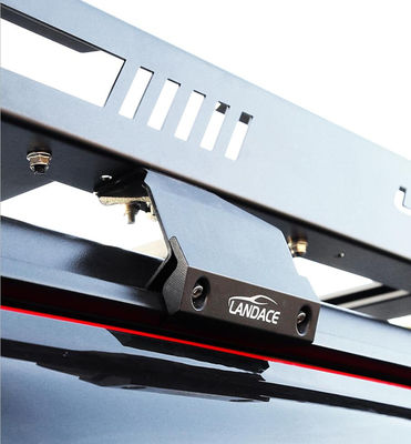 18-23 Wrangler Rubicon Jeep Çatı Taşıyıcısı, Yüksek Tozlu Kaplı Alüminyum Alaşımlı Basket