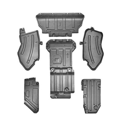 Yüksek Alt Motor Kapak Çamur Flap Muhafız Jeep Wrangler JL JK 2013-2017 için kayma plaka
