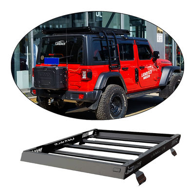 18-23 Wrangler Rubicon Jeep Çelik Alüminyum İnşaatı için 4x4 Araç Çatısı Taşıyıcı sepet
