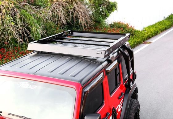 18-23 Wrangler Rubicon Jeep Çelik Alüminyum İnşaatı için 4x4 Araç Çatısı Taşıyıcı sepet
