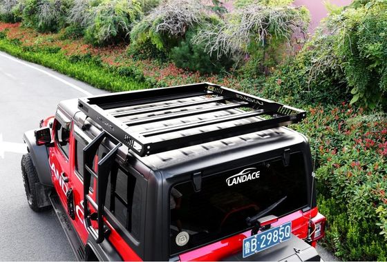 18-23 Wrangler Rubicon Jeep Çelik Alüminyum İnşaatı için 4x4 Araç Çatısı Taşıyıcı sepet