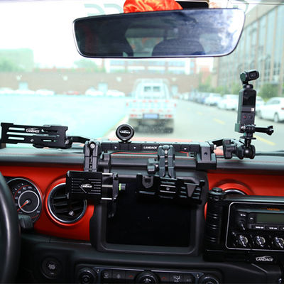 Fabrika doğrudan Çok fonksiyonel teleskopik çubuk merkez konsolu Araç Mobil Telefon Bracket for Jeep Wrangler JL JK
