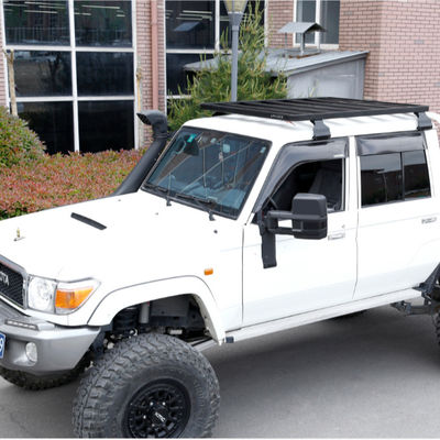 Siyah Akzo Nobel Tozla Kaplı Evrensel Çatı Taşıyıcısı Basket 4x4 Alüminyum Alaşım Çatı Taşıyıcısı