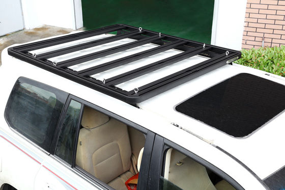 1889*1225mm Anodik Oksitlenmiş Yüzey Çelik Alüminyum Siyah Çatı Taşı Y60 SUV Araba Bar 4x4 için