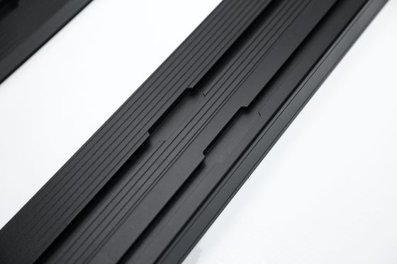 1889*1225mm Anodik Oksitlenmiş Yüzey Çelik Alüminyum Siyah Çatı Taşı Y60 SUV Araba Bar 4x4 için