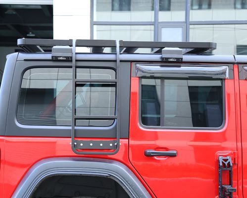 Landace Çatı Rack Yan Merdiven Kiti Jeep Wrangler 833*400*261mm N.W 6kg için mükemmel