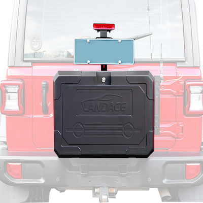 Alüminyum alaşımlı Jeep arka kapısı Wrangler JL JK için dış depolama kutusu Net ağırlığı 13.4kg