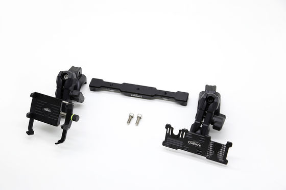Multi-Mount Dash Telefon Sahibi + Alüminyum Kaydırma Raylı GoPro Mount, 2018-2022 Jeep Wrangler için Esnek Açı