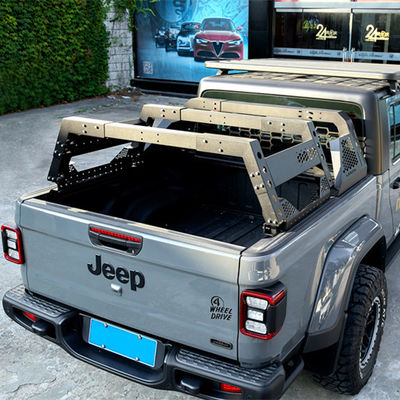 Gümüş Siyah Yerleştirme Kütük Montaj Göğüs Yatak Rack Sistemi Toyota Tam Boy Truck Yatak